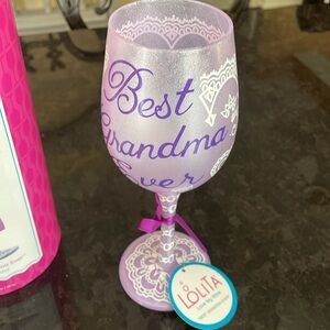 NEW Lolita Wine Glass Best Grandma Ever